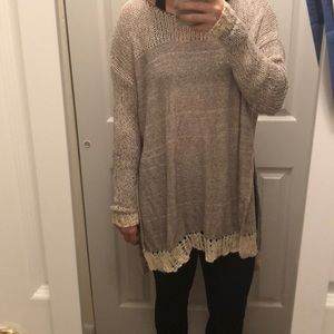 Long Free People sweater